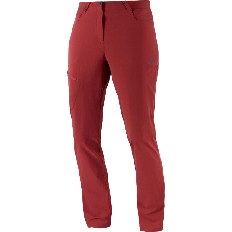 Штани Salomon WAYFARER PANTS W - червоні (стандартна довжина)