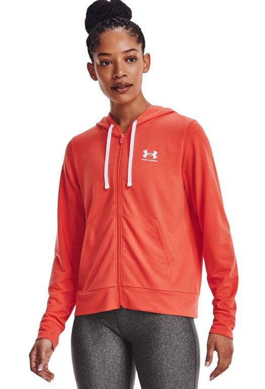 Худі Under Armour Rival Terry FZ Hoodie W - помаранчеве