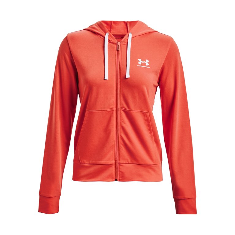 Худі Under Armour Rival Terry FZ Hoodie W - помаранчеве