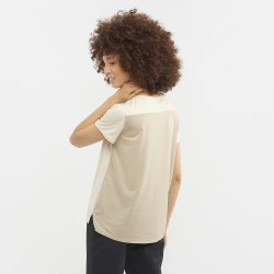 Футболка Salomon Outline Summer SS Tee W - бежева