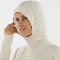 Футболка Salomon Outspeed Wool Hoody W - бежева