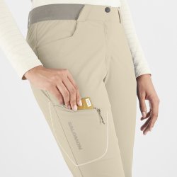 Штани Salomon Wayfarer Pants W - бежеві (подовжена довжина)