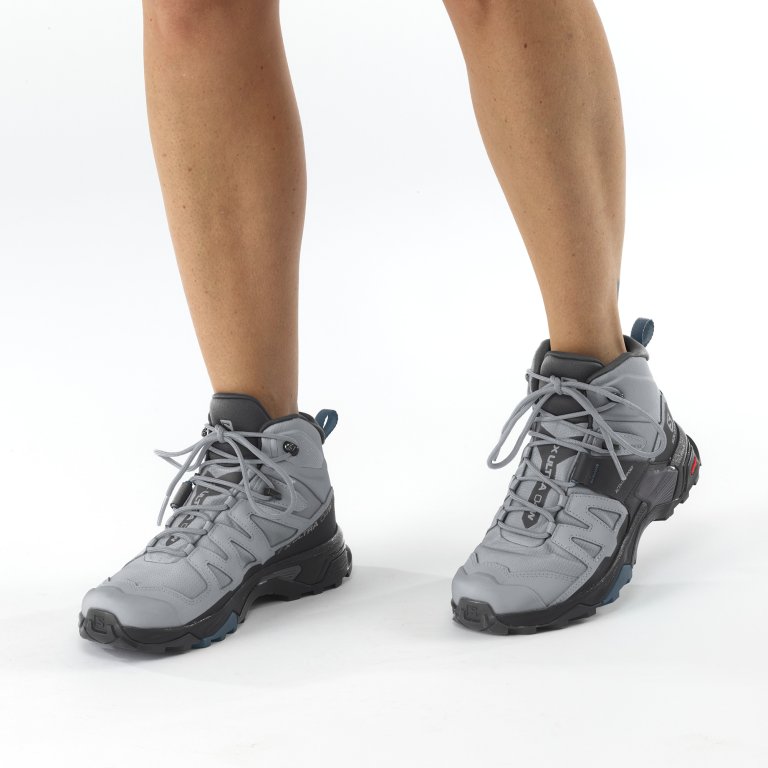 Взуття Salomon X Ultra 4 Mid GTX W - світло-сірі/чорні