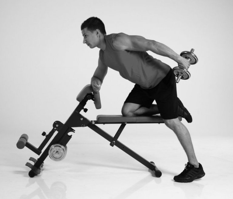 Posilovací lavice Finnlo AB and BACK Trainer - černá