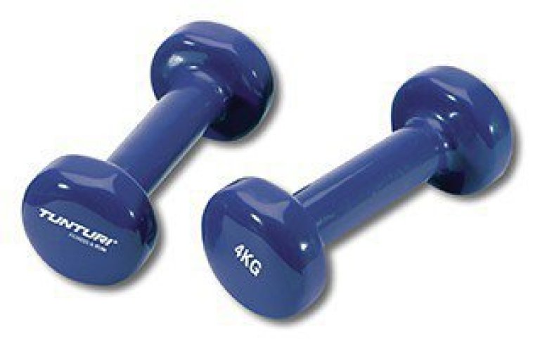 Činky Tunturi aerobic 2x4kg Vinyl - modrá