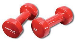 Činky Tunturi aerobic 2x3kg Vinyl - červená