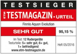 Veslovací trenažér Finnlo Aquon Evolution - černá