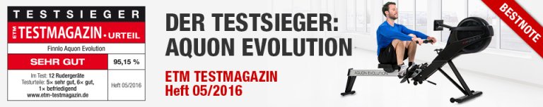 Veslovací trenažér Finnlo Aquon Evolution - černá