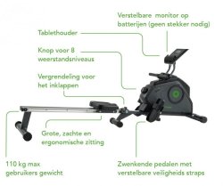 Veslovací trenažér Tunturi Cardio Fit R30 - černá/šedá