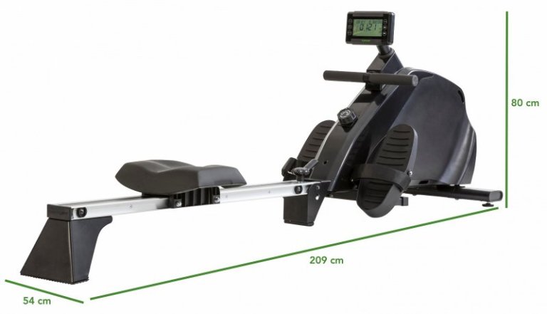 Veslovací trenažér Tunturi R20 Rower Compentence - černá/šedá