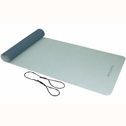 Podložka TPE 4 mm Tunturi s popruhem - šedá/modrá
