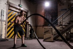 Posilovací lano Tunturi Battle Rope Pro v obalu 10 m