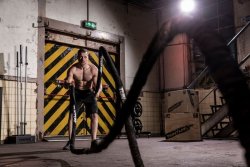 Posilovací lano Tunturi Battle Rope Pro v obalu 10 m