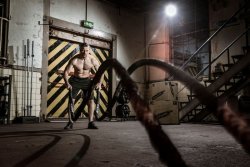 Posilovací lano Tunturi Battle Rope Pro v obalu 10 m