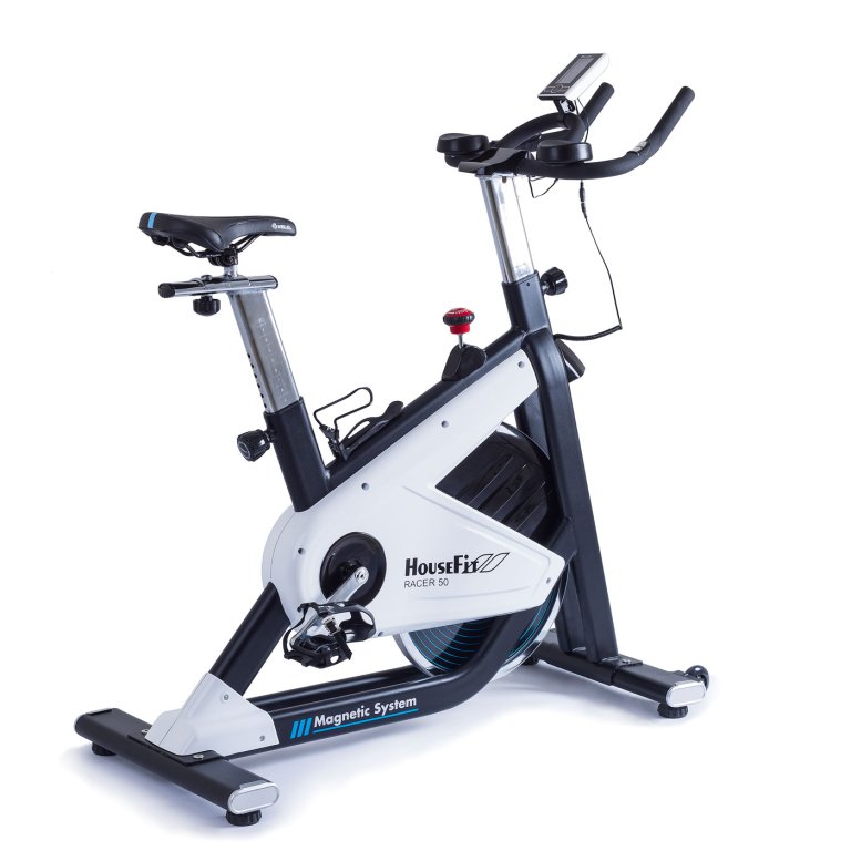 Cyklotrenažér Housefit Racer 50 - bílá/černá
