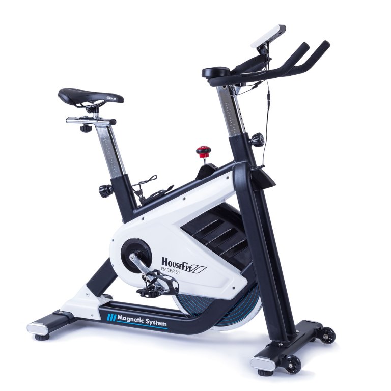 Cyklotrenažér Housefit Racer 50 - bílá/černá
