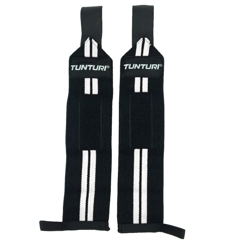 Bandáže zápěstí Tunturi Wrist Wraps pár - černá/bílá