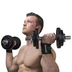 Bandáže zápěstí Tunturi Wrist Wraps pár - zelená
