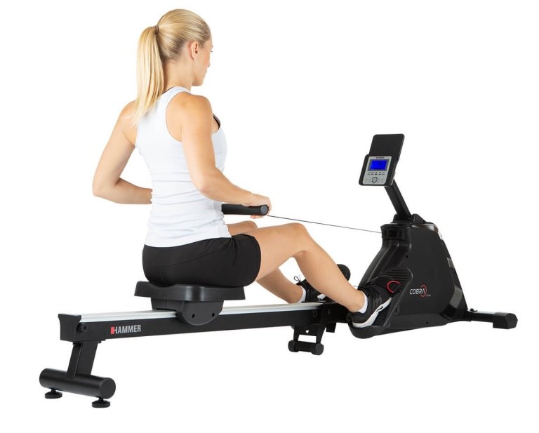 Veslovací trenažér Hammer Rower Cobra XTR Plus II - černá/šedá