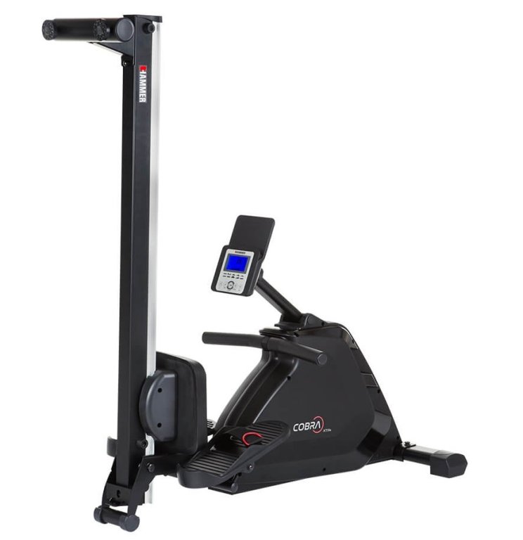 Veslovací trenažér Hammer Rower Cobra XTR Plus II - černá/šedá