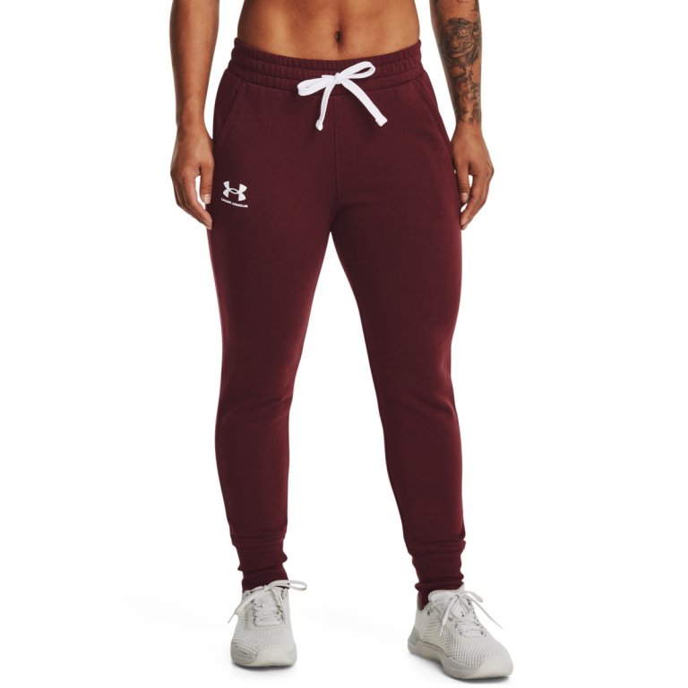 Джоггери флісові жіночі Under Armour Rival Fleece Joggers W - червоні