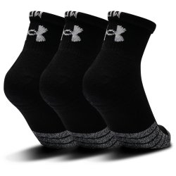 Шкарпетки Under Armour UA Heatgear Quarter 3pk U Socks - чорні
