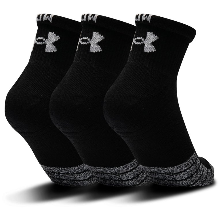 Шкарпетки Under Armour UA Heatgear Quarter 3pk U Socks - чорні