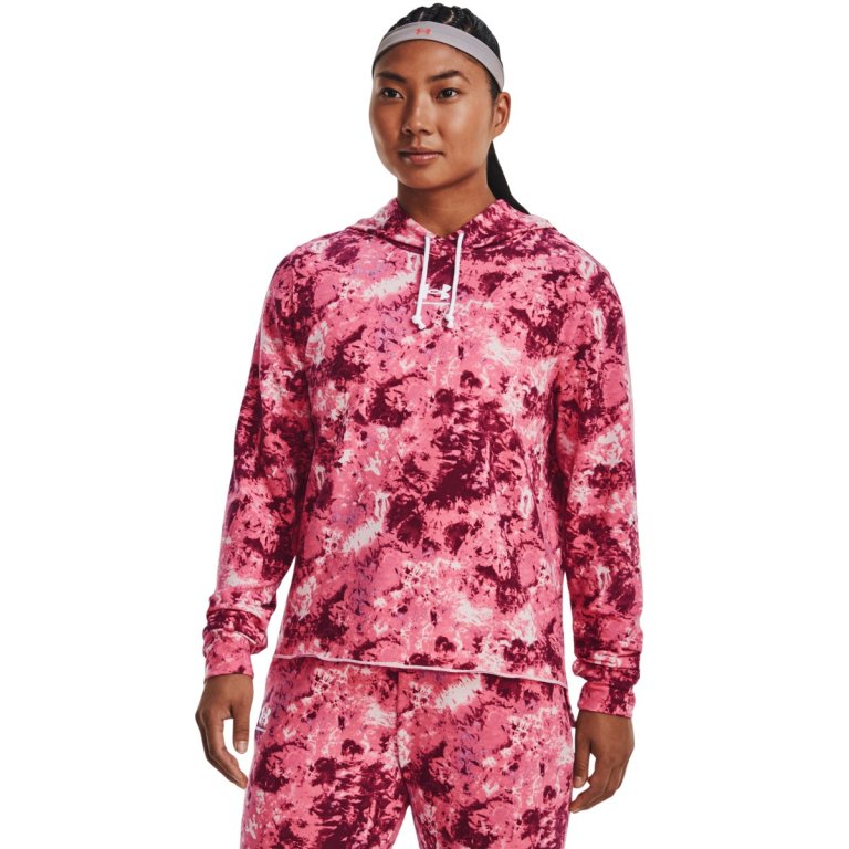 Худі Under Armour Rival з махровим принтом W - рожеве