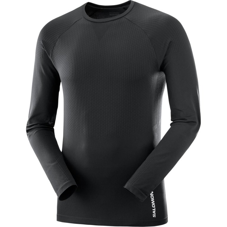 Футболка Salomon Sense LS Tee M - чорний