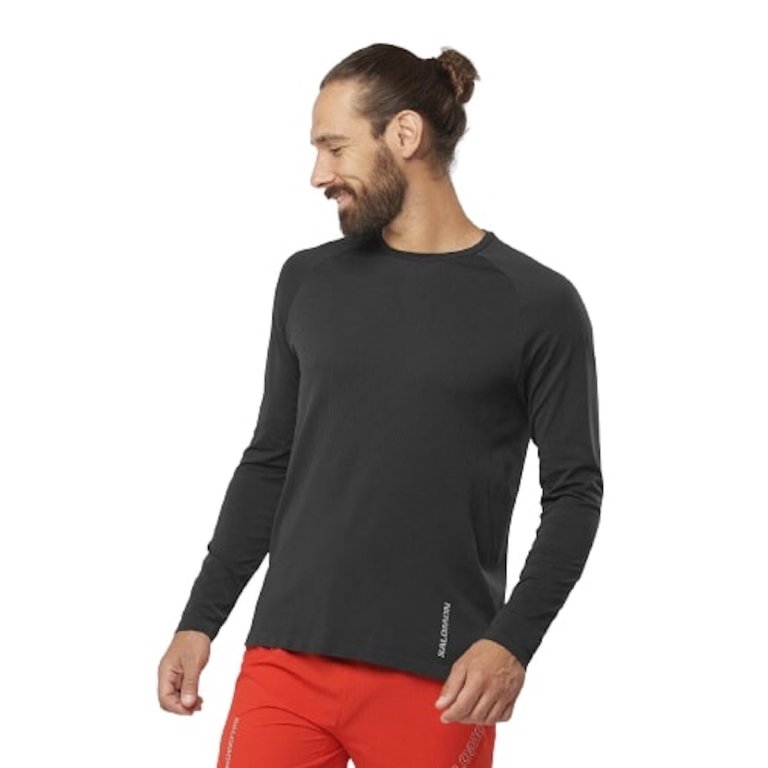 Футболка Salomon Sense LS Tee M - чорний