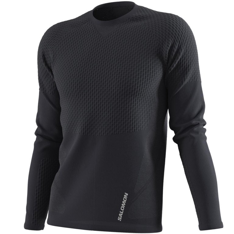 Футболка Salomon Sense LS Tee M - чорний