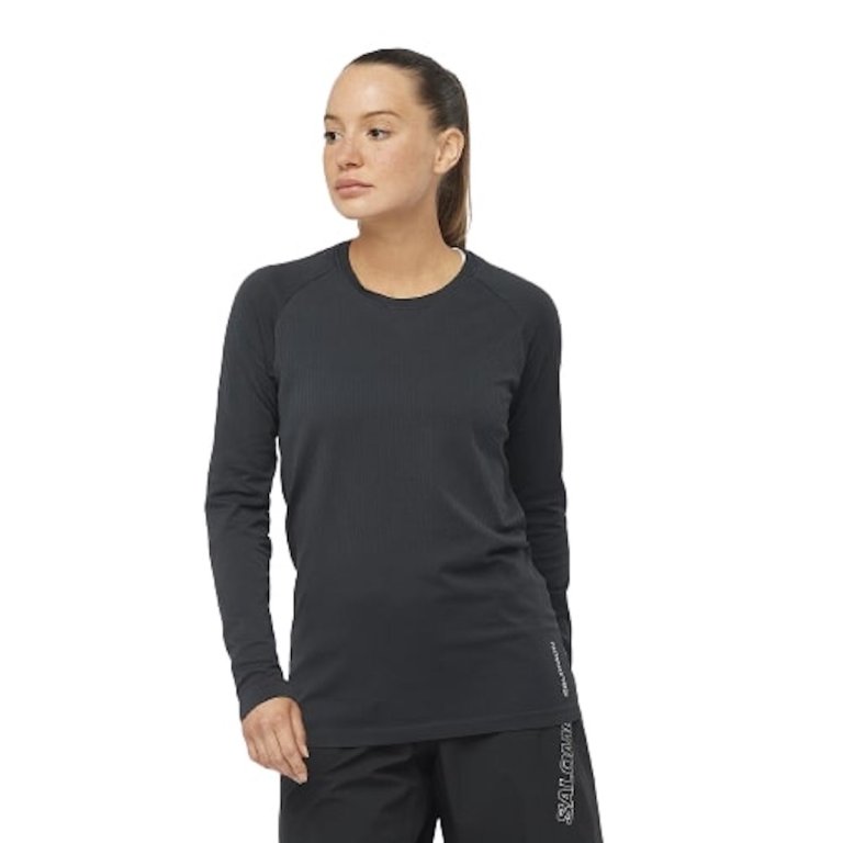 Tričko Salomon Sense LS Tee W - černá