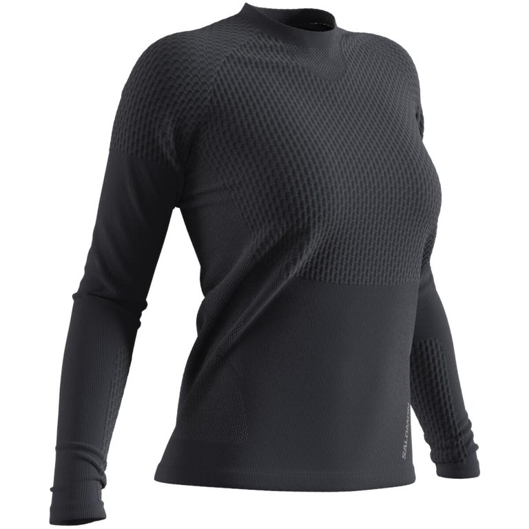 Tričko Salomon Sense LS Tee W - černá
