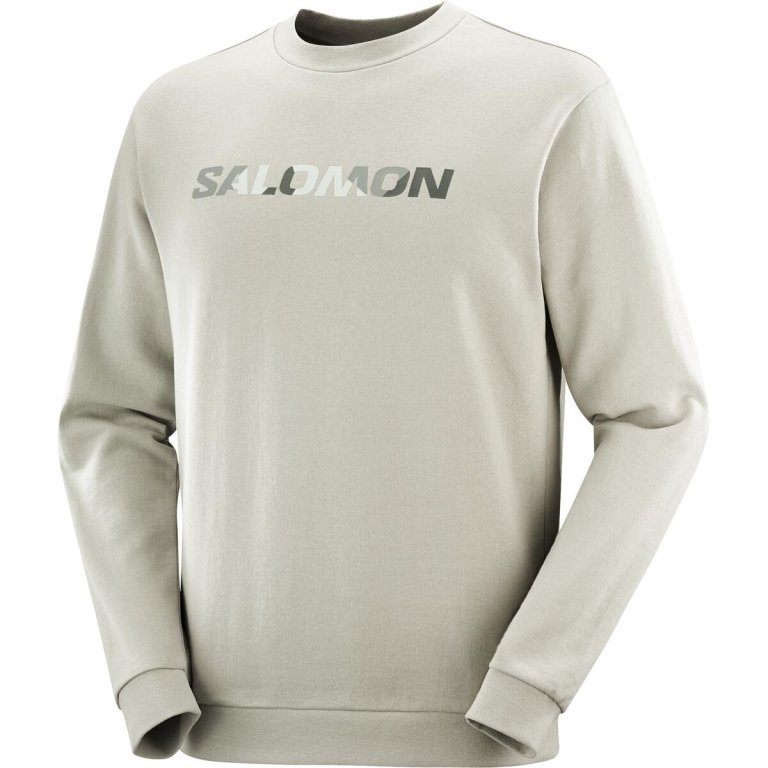 Кофта Salomon Outlife Logo Winter Crew Sweatshirt - бежева