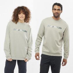 Кофта Salomon Outlife Logo Winter Crew Sweatshirt - бежева