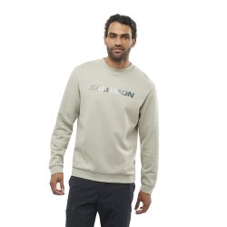 Кофта Salomon Outlife Logo Winter Crew Sweatshirt - бежева