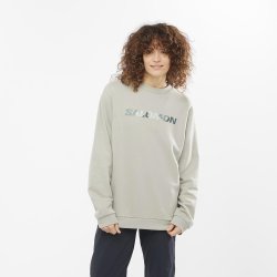 Кофта Salomon Outlife Logo Winter Crew Sweatshirt - бежева