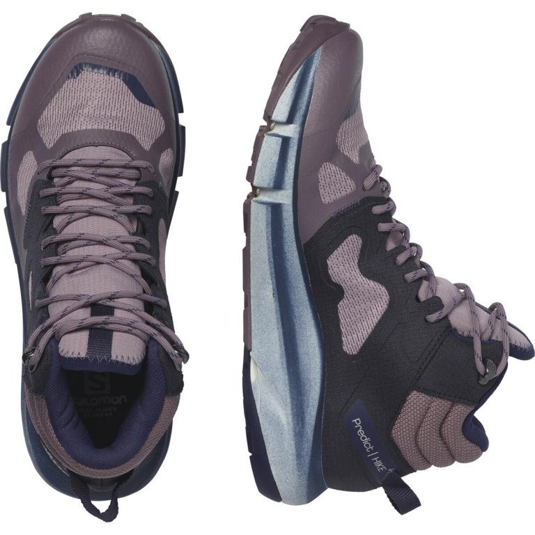 Взуття Salomon Predict Hike Mid GTX W - фіолетовий