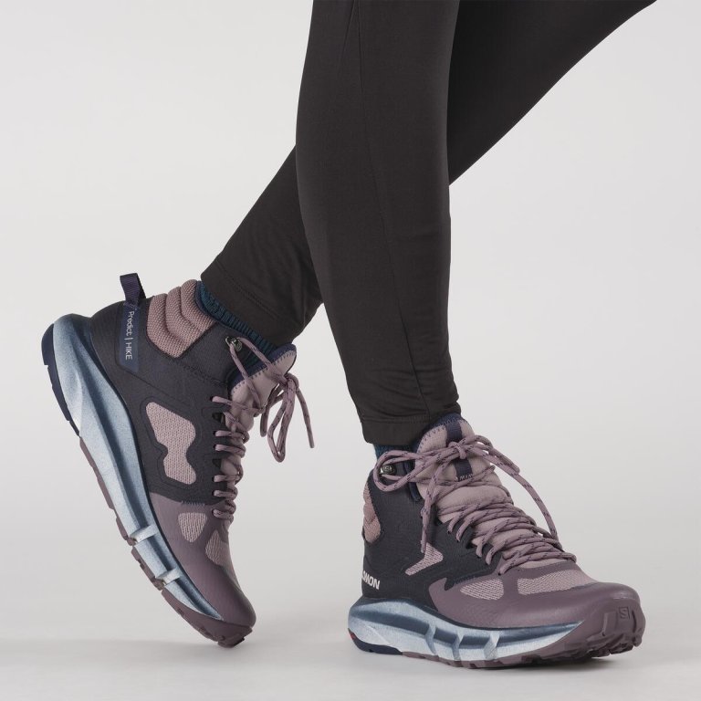 Взуття Salomon Predict Hike Mid GTX W - фіолетовий